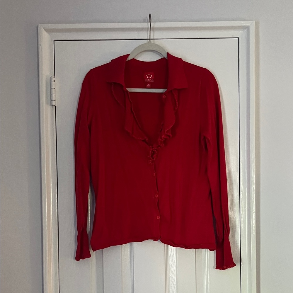 Vintage Red Cardigan